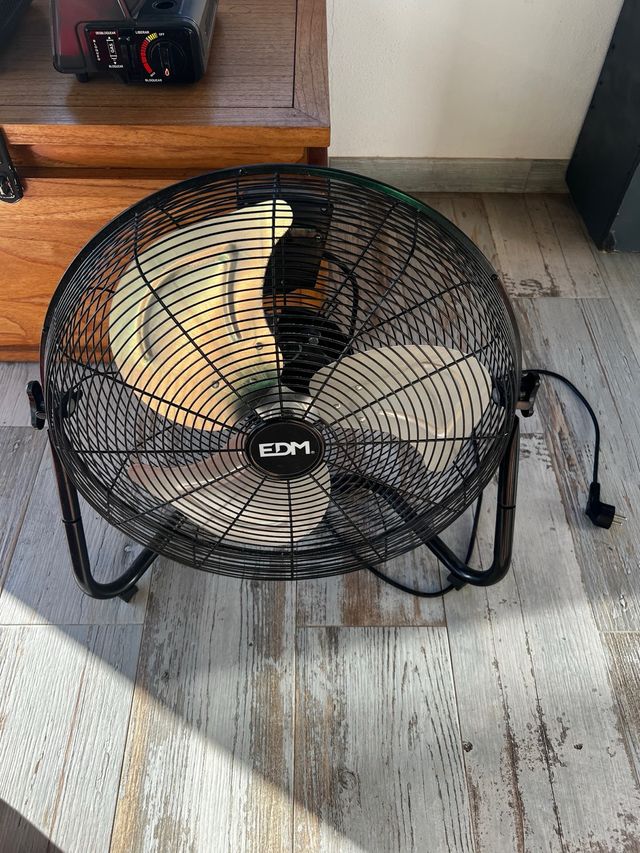 Ventilador Industrial EDM Negro Metálico