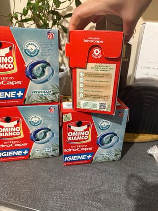 4 Omino Bianco IdroCaps Detersivo Lavatrice