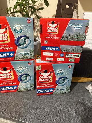 4 Omino Bianco IdroCaps Detersivo Lavatrice