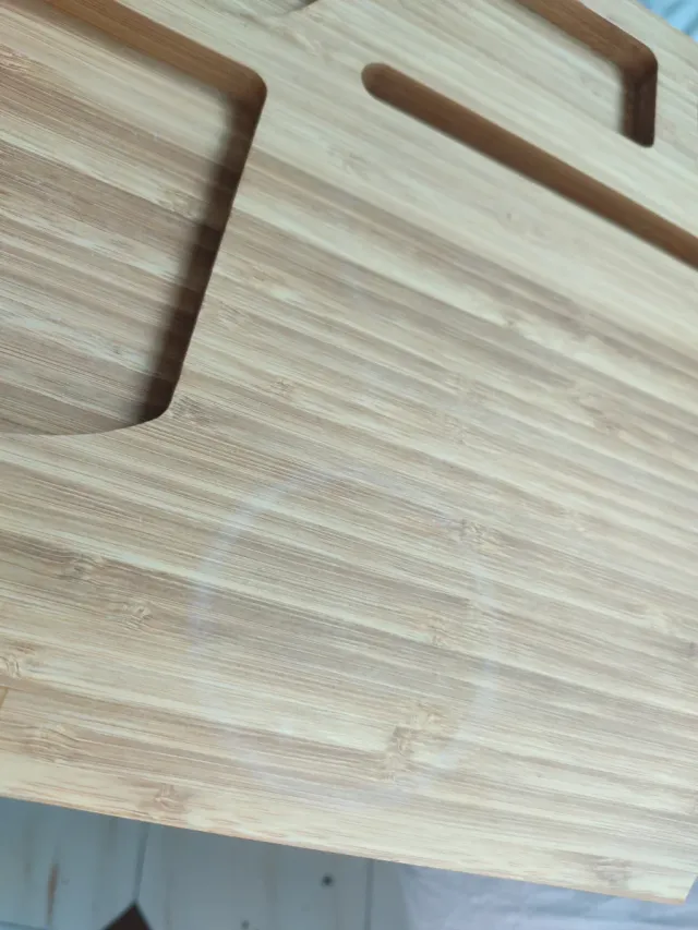 Mesita ordenador bambú madera