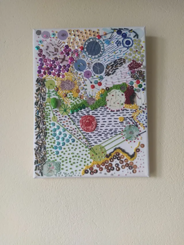 Cuadro Decorativo Abalorios