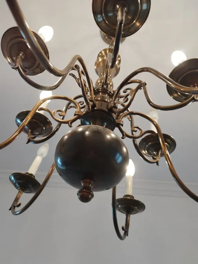 Lámpara de techo de bronce