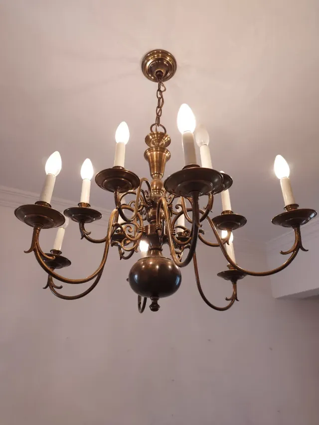 Lámpara de techo de bronce