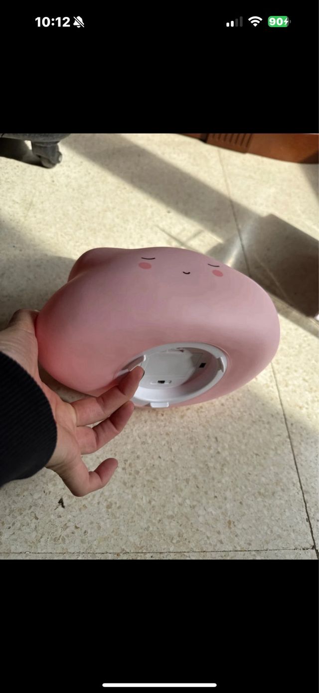 Lámpara nube bebé rosa