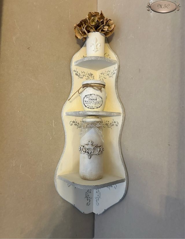 Mensola angolare Shabby Chic