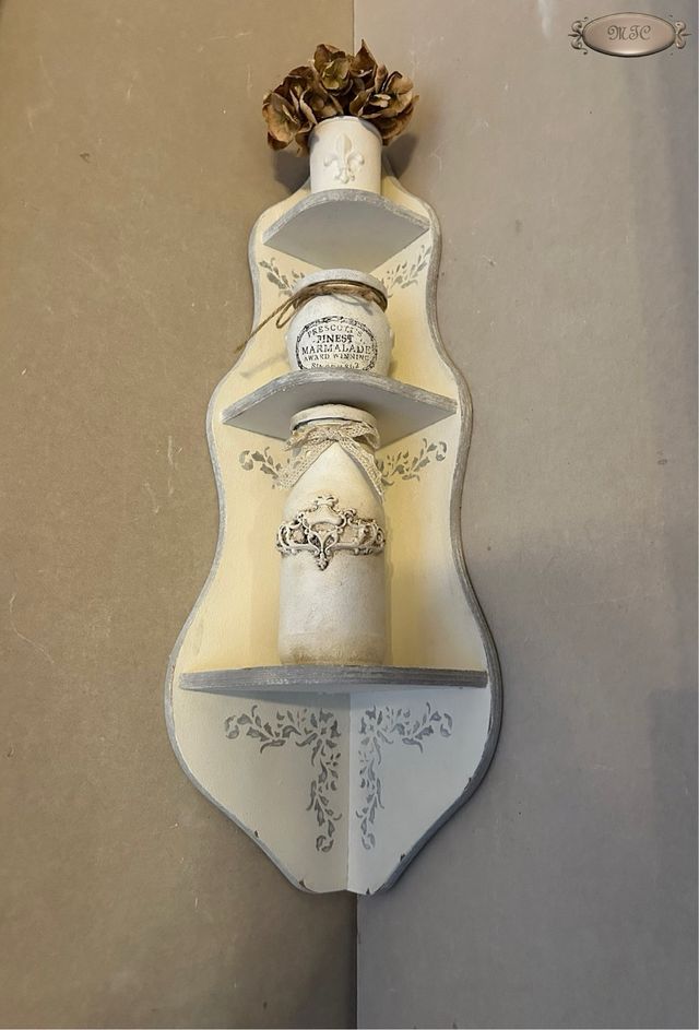 Mensola angolare Shabby Chic