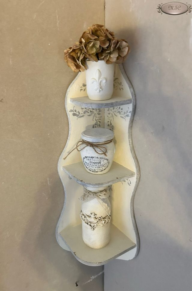 Mensola angolare Shabby Chic