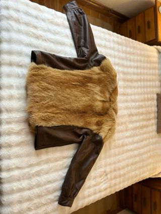 Chaquetón Piel y Zorro Marrón