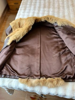 Chaquetón Piel y Zorro Marrón