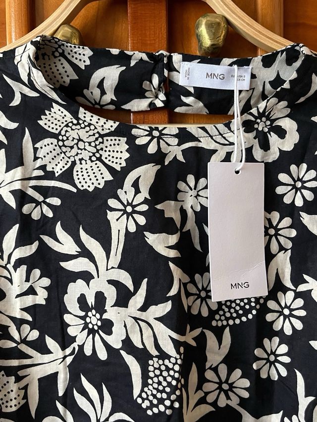 Vestido floral Mango Teen nuevo