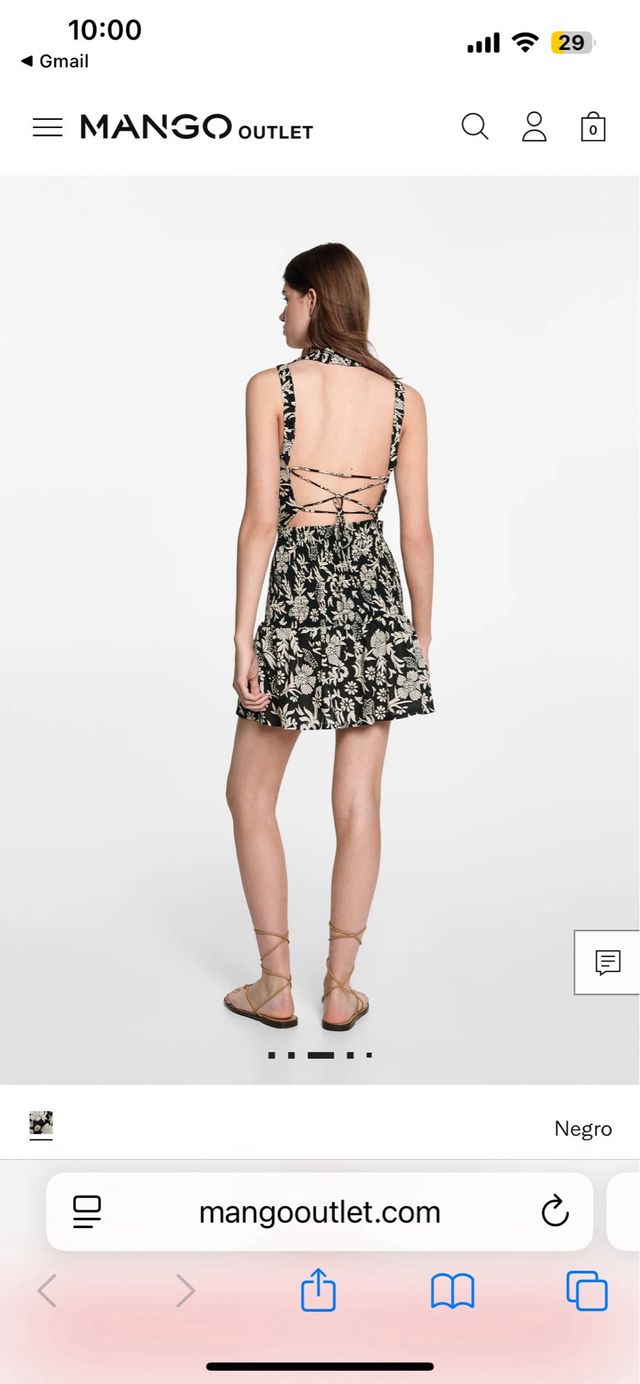 Vestido floral Mango Teen nuevo