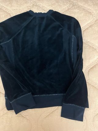 Sudadera DKNY terciopelo negro