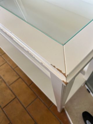 Consola Ikea Liatorp Blanca Cristal