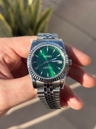 Seiko Mod Datejust Verde