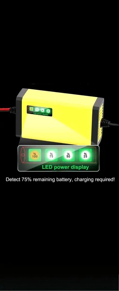 Cargador Batería Inteligente 12V 2A-3A