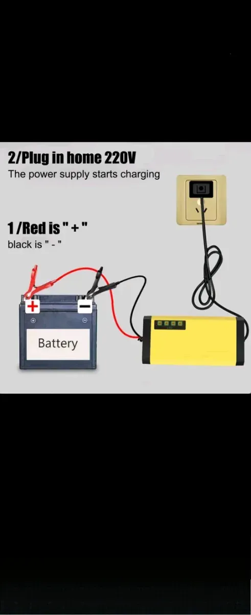 Cargador Batería Inteligente 12V 2A-3A
