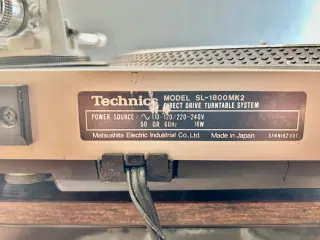 Tocadiscos Technics SL-1800MK2 Plata