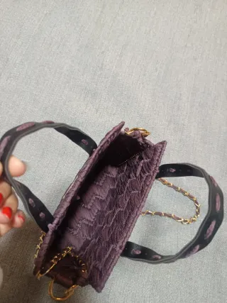 Bolso de mano y hombro trapillo hecho a mano