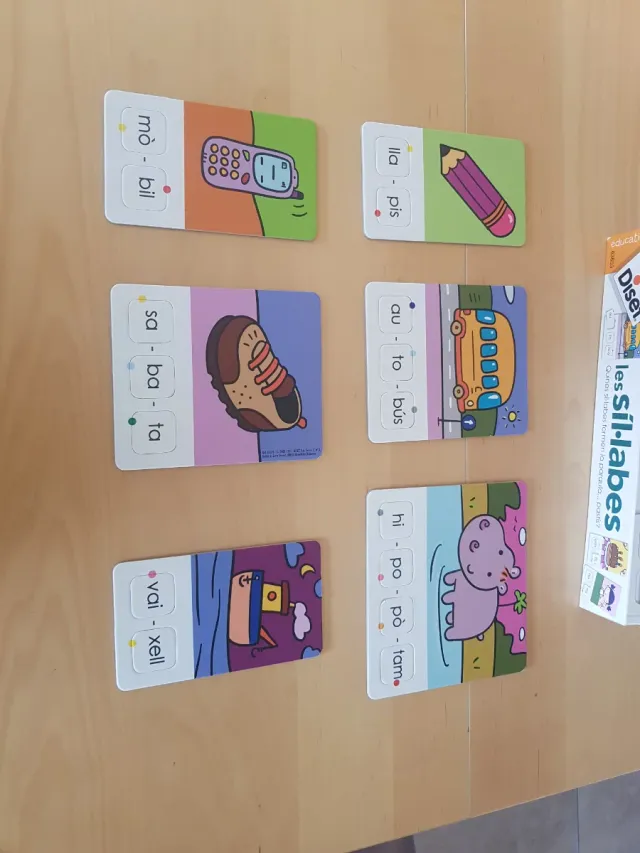 Joc de síl·labes Diset en català +5 anys