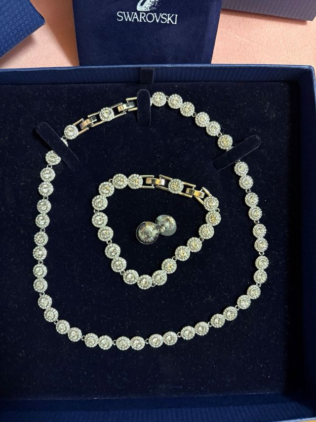 Set gioielli Swarovski collana, bracciale, orecchi