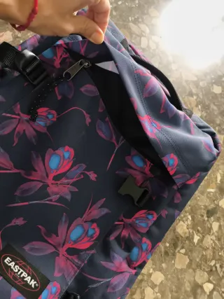 Maleta Eastpak floral rosa orada