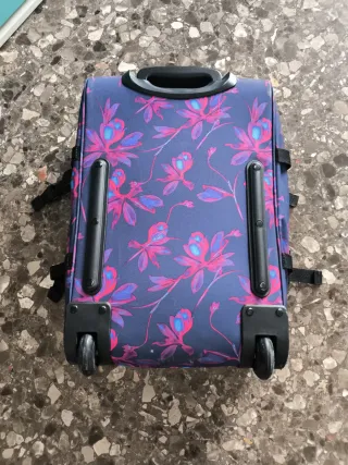Maleta Eastpak floral rosa orada