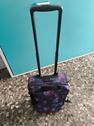Maleta Eastpak floral rosa orada