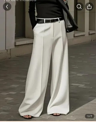 Pantalón de vestir Shein blanco