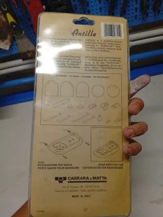 Portasapone Carrara & Matta Antille nero