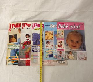 5 revistas punto DIANA  bebes y niños