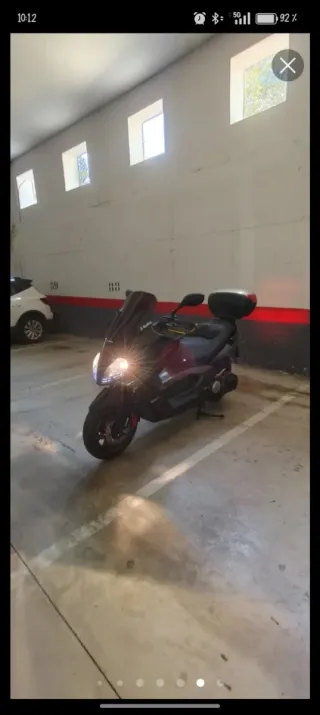 Kymco Xciting 500i R ABS con maleta y puños