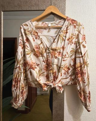 Camisa H&M flores talla M