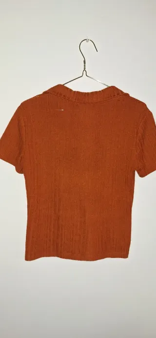 Jersey Bershka naranja talla X