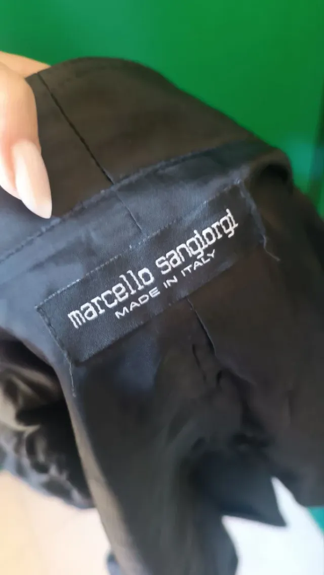 Completo abito nero e turchese