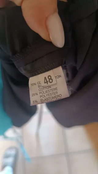 Completo abito nero e turchese