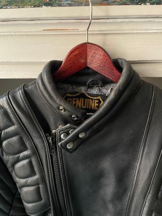 Chaqueta de cuero The Genuine Leather Negra