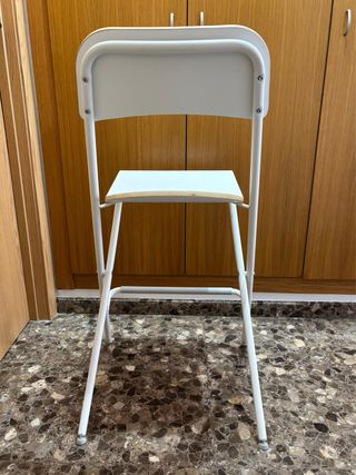 Taburete Alto Plegable Ikea Franklin Blanco