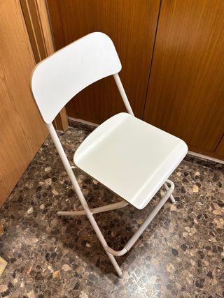 Taburete Alto Plegable Ikea Franklin Blanco