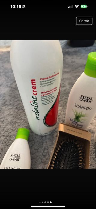 Lote 5 productos cuidado cabello y cepillo