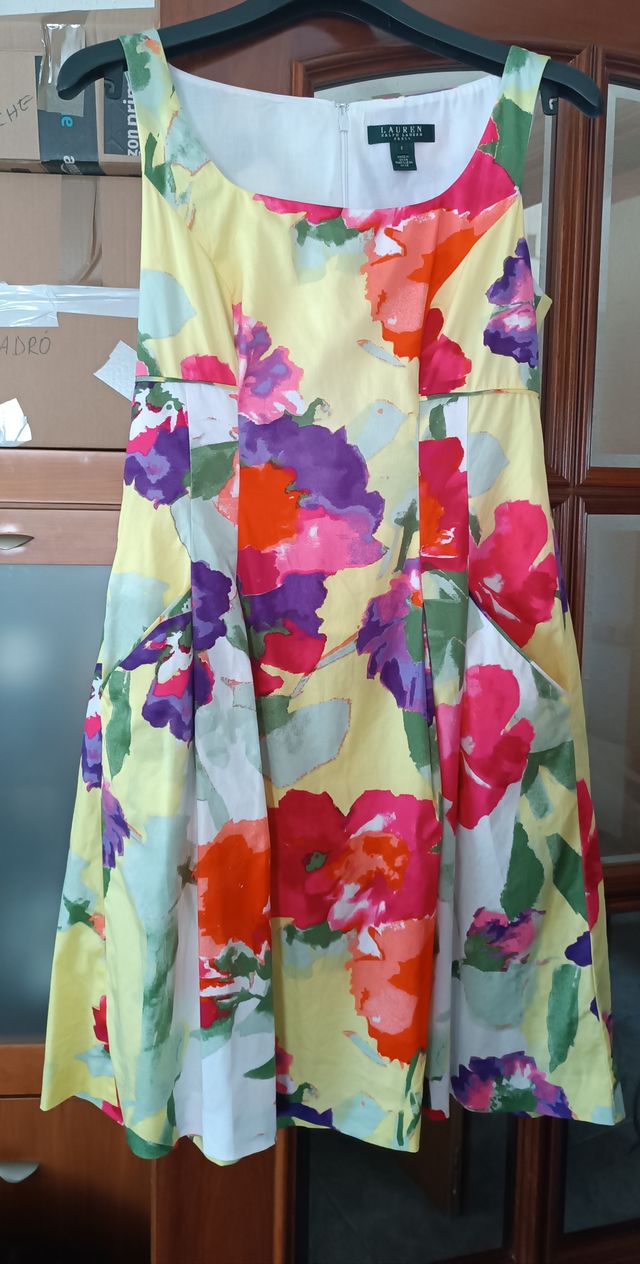 Vestido Lauren Ralph Lauren floral talla S