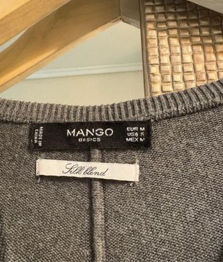 Jersey Mango Gris Manga Larga
