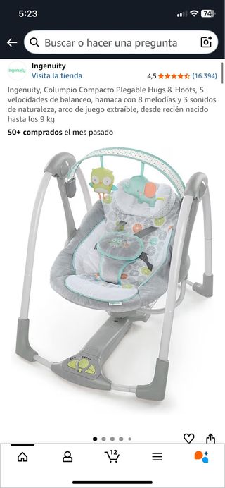 Mecedora de bebé Ingenuity