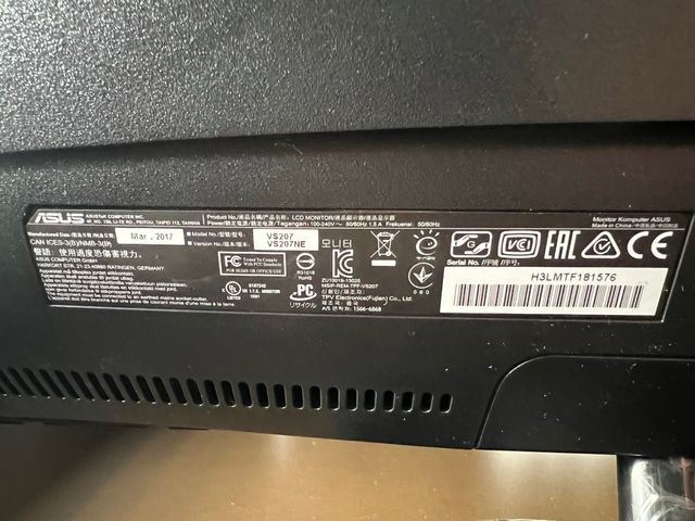 Monitor ASUS Negro/Gris