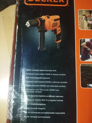 Taladro Black+Decker 500W