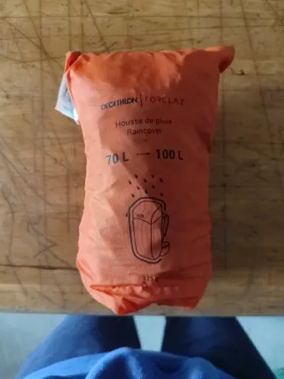 Funda Mochila Decathlon 70-100L Naranja