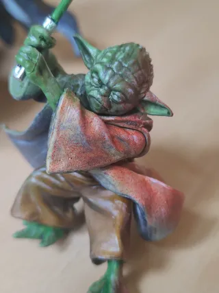 Vader vs Yoda 15cm pintadas a mano