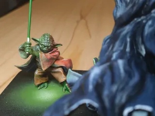 Vader vs Yoda 15cm pintadas a mano