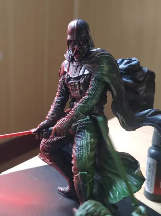 Vader vs Yoda 15cm pintadas a mano