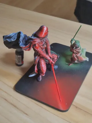 Vader vs Yoda 15cm pintadas a mano