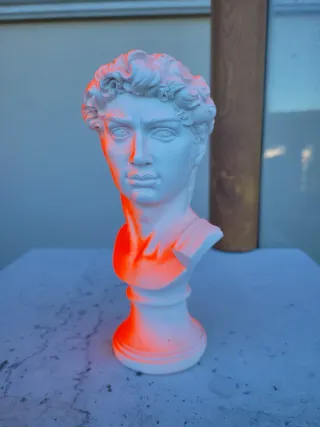 Statua David Michelangelo Pop Art Fluo